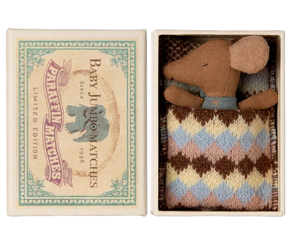 Bébé souris endormi - Bleu – Image 2