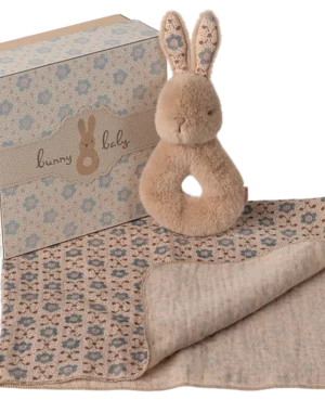 Coffret hochet lapin