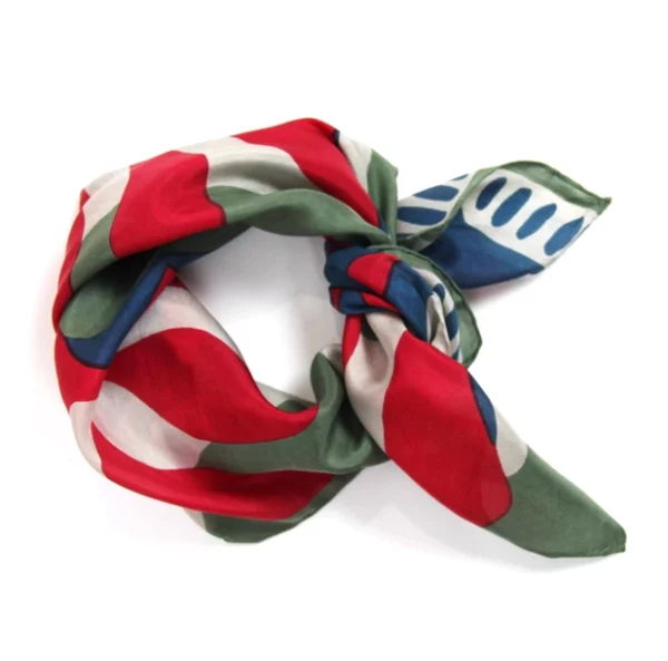 Mini foulard en soie Aralia marine – Image 2