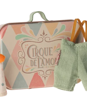 Tenue de clown et sa valisette