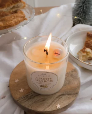 Bougie Galette des rois avec fève