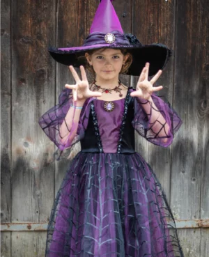 Robe de sorcière avec chapeau Améthyste