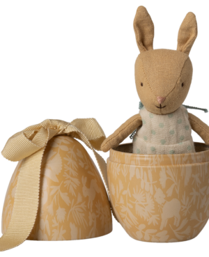 Lapin dans son oeuf en métal