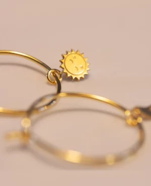 Mini créoles Lune et Soleil Adorabili