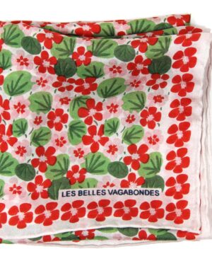 Mini foulard en soie Capucine orange