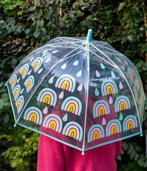 Parapluie transparent Arc-en-ciel