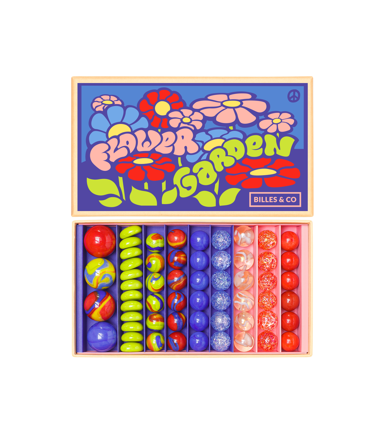 Coffret de billes Flower garden