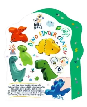 Craies en cire d'abeille dinosaures