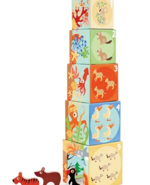 Pyramide à empiler en carton - Animaux