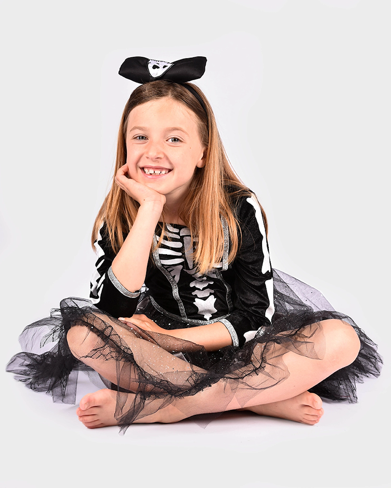 Robe de squelette avec accessoire 4-6 ans – Image 2