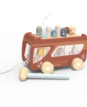 Bus à tirer pop-up - Speedy Monkey