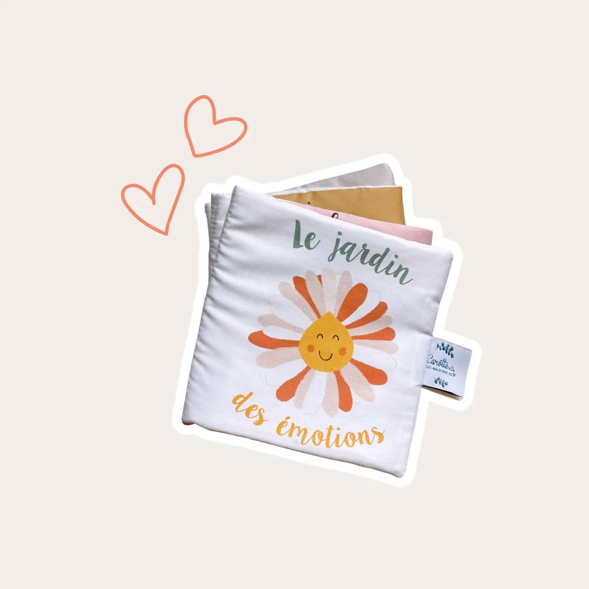 Livre d'éveil en tissu - Jardin des émotions