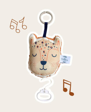 Mini coussin musical panthère - Le tourbillon de la vie