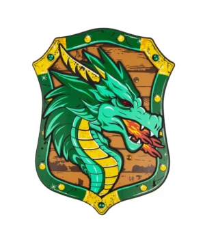 Bouclier Dragon vert Great Pretenders