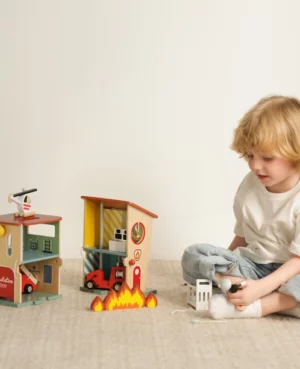 Caserne de pompiers en bois Classic world