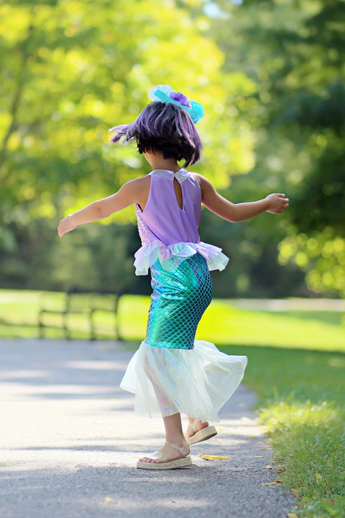 Sirène violette 5-6 ans – Image 3