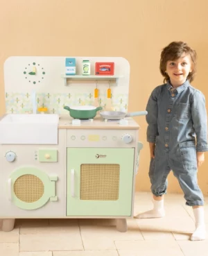 Cuisinière en bois avec machine à laver Classic world