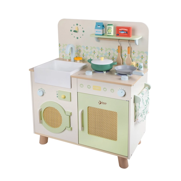 Cuisinière en bois avec machine à laver Classic world – Image 2